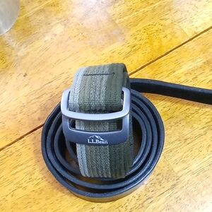 L.L. Bean Men's Green  Belt bundle